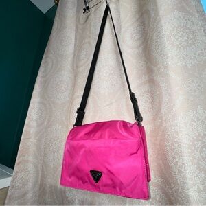 Guess Nylon Hot Pink Shoulder Crossbody Bag Adjustable Strap